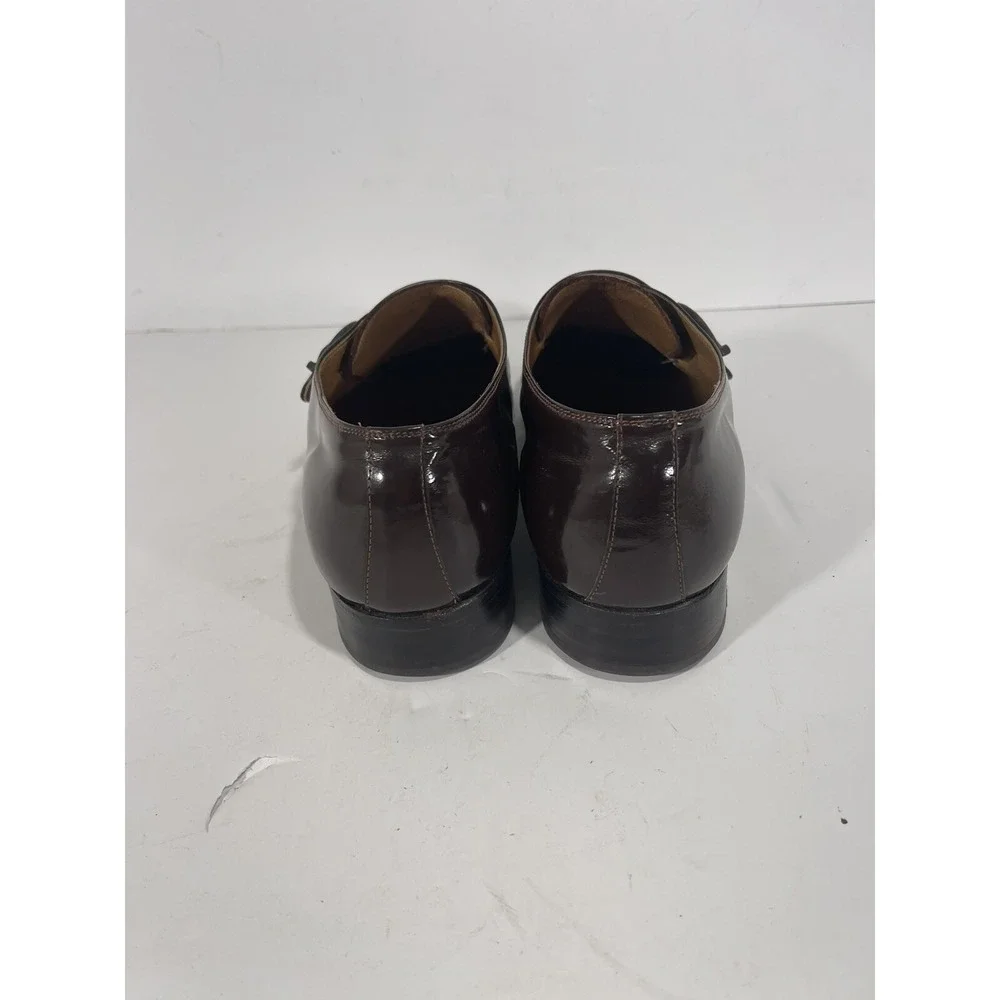 Emilio Bianco Buenos Aires Men Dark Brown Leather Monk Strap Shoe Argentina 10.5